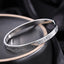 Elegant 18K Gold Plated Stainless Steel Bangle and Titanium Steel Diamond Bracelet Set