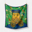 Van Gogh Sunflower Twill Silk Square Scarf