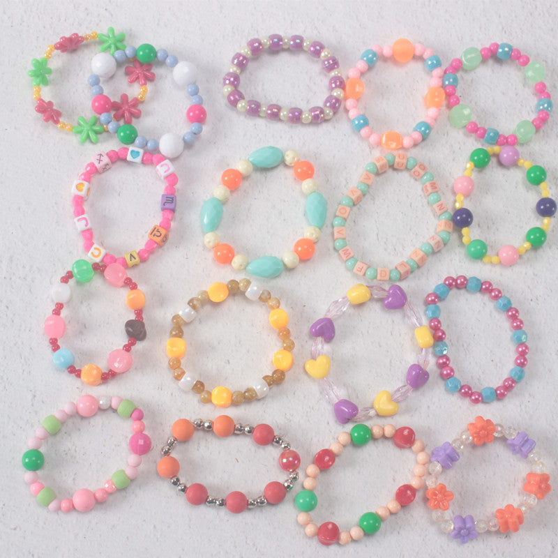 Gradient Crystal Glass Bracelet for Women and Kids