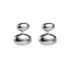 1 Pair Geometric Plating Stainless Steel Oval Ear Studs