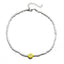 Fashion Yellow Smiley Face Rice Bead Choker Necklace Colorful Collar Chain