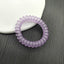 Simple Solid Color Rubber Hair Tie & Frosted Traceless Head Rope Set