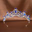 Women's Elegant Bridal Geometric Rhinestone Tiara Headband - Luxury Wedding & Birthday Hair Accessory