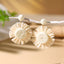 Bohemian Rattan Circle Braid Straw Drop Earrings for Vacation