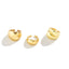 Minimalist Geometric Gold Plated Alloy Ring Set for Women