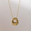 18K Gold Plated Stainless Steel Alphabet Pendant Necklace