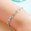 Fashion Copper Gold-Plated Evil Eye Bracelet - Trendy Women's Jewelry Accessory