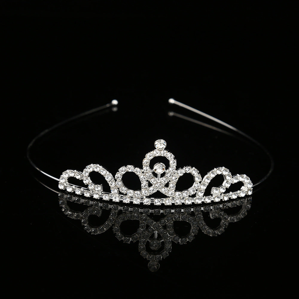 Princess Rhinestone Crown Alloy Headband for Children