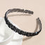 Simple Classic Solid Color Resin Inlay Jelly Rhinestone Hairband