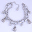 Korean Hip-hop Stainless Steel Bead Crown Double Layer Bracelet