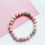 Ethnic Colorful Natural Stone Beaded Bracelet with Agate and Tiger Eye 8mm