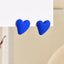 1 Pair Heart Shape Acrylic Stud Earrings - Valentine's Day Collection