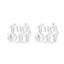 Simple Style Stainless Steel Letter Stud Earrings - Babygirl Angel Design