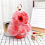 Plush Rabbit Faux Fur Bag and Car Charm Keychain