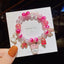 Gradient Color Children's Pearl Cartoon Beaded Bracelet - Kids Hand Accessories