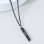 Simple Stainless Steel Pillar Pendant Couple Necklace Chain