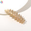 Simple Leaf Metal Hair Clip and Comb Bridal Headband