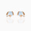 Retro Animal Head Gold Plated Zircon Copper Stud Earrings - Unique Design Series