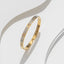 Elegant Roman Style Zircon Inlay Titanium Steel Bangle - 18k Gold, Rose Gold, Silver Plated Fashion Bracelet