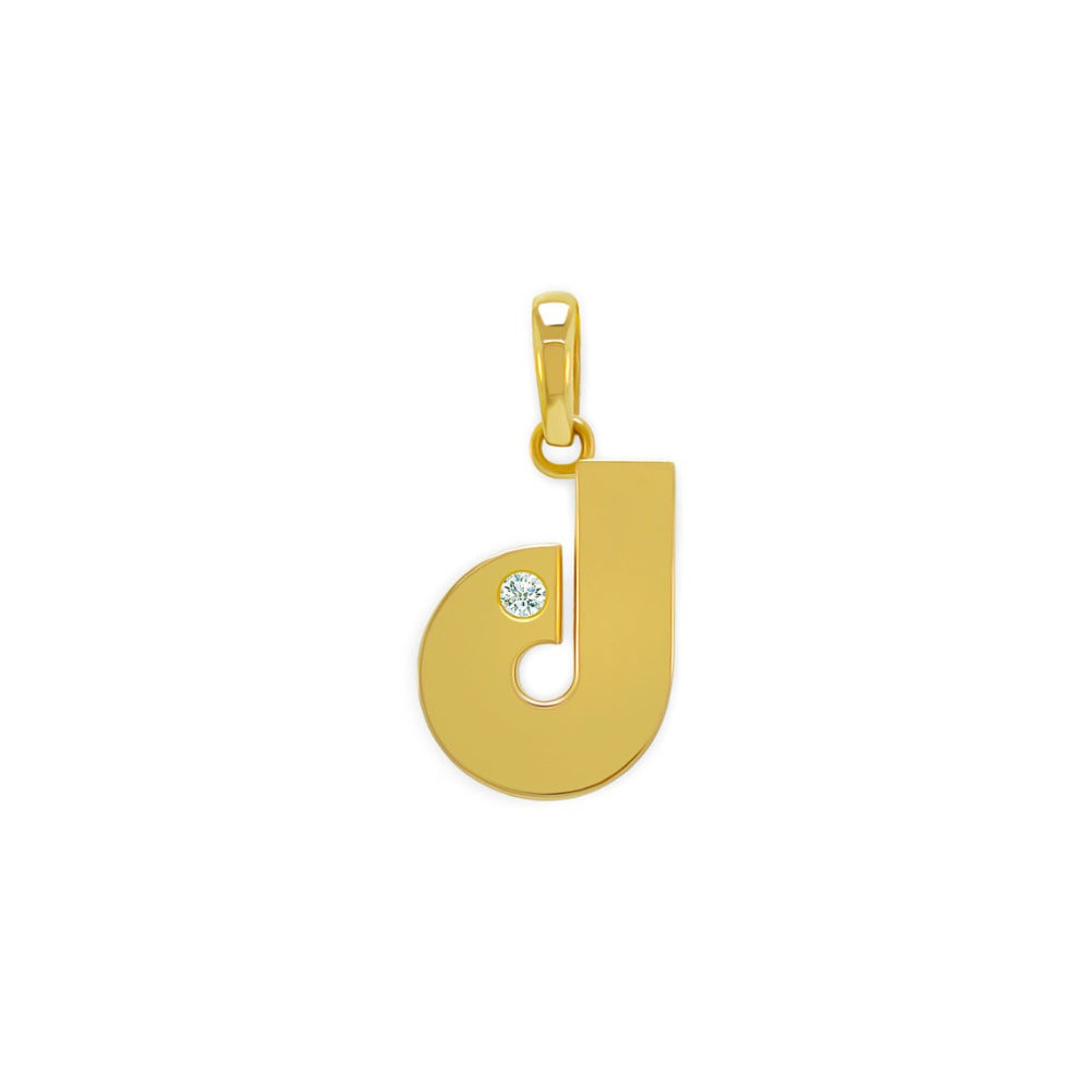 Modern Style Letter Stainless Steel Titanium Steel Plating Inlay Zircon 18K Gold Plated Pendant Necklace