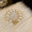 Fashion Heart Butterfly Pearl Bracelet with T-Shaped Buckle - Retro Love Design for Women