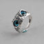 Retro Blue-Eyed Owl Adjustable Unisex Ring