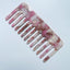 Retro Acrylic Marble Hair Comb - Anti-Static Ink Texture Hairdressing Tool for Women