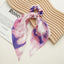 Floral Tie-Dye Fabric Hair Tie and Scarf Set for Women