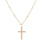 Fashion Geometric Cross Gold Plated Alloy Necklace