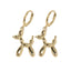 Cartoon Candy Color Balloon Dog Earrings - Fashionable Alloy DIY Jewelry Accessories