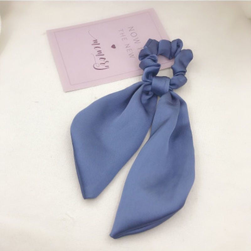 Women's Elegant Satin Bow Hair Tie Ornament