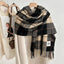 Women's Classic Plaid Tassel Scarf - Unisex Warm Shawl Wrap