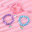 Cute Unicorn and Dog Heart-Shaped Acrylic and Rubber Kids' Bracelet Set - 3 Pieces