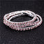 Simple Geometric Rhinestone Crystal Open Cuff Bracelet