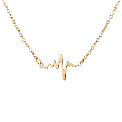 ECG Heartbeat Pendant Necklace