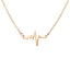 ECG Heartbeat Pendant Necklace