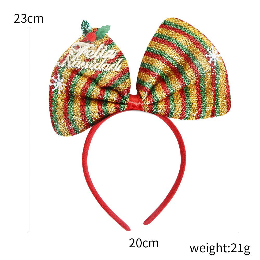 Christmas Bow Knot Party Headband for Kids