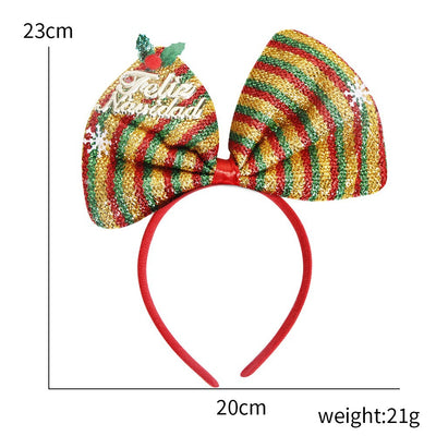 Christmas Bow Knot Party Headband for Kids