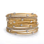 Simple Style Multi-Layer PU Leather Wrap Bracelet with Alloy Inlay Rhinestones for Women