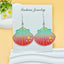 1 Pair Acrylic Shell Ghost Print Drop Earrings