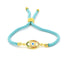 18K Gold Plated Zircon Evil Eye Rope Bracelet for Women