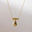 18K Gold Plated Stainless Steel Alphabet Pendant Necklace