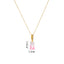 Colorful Bear Resin Zircon Pendant Necklace for Women and Men