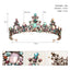 Women's Vintage Rhinestone Gemstone Alloy Tiara Crown