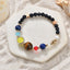 Unisex Natural Stone Star and Planet Beaded Bracelet