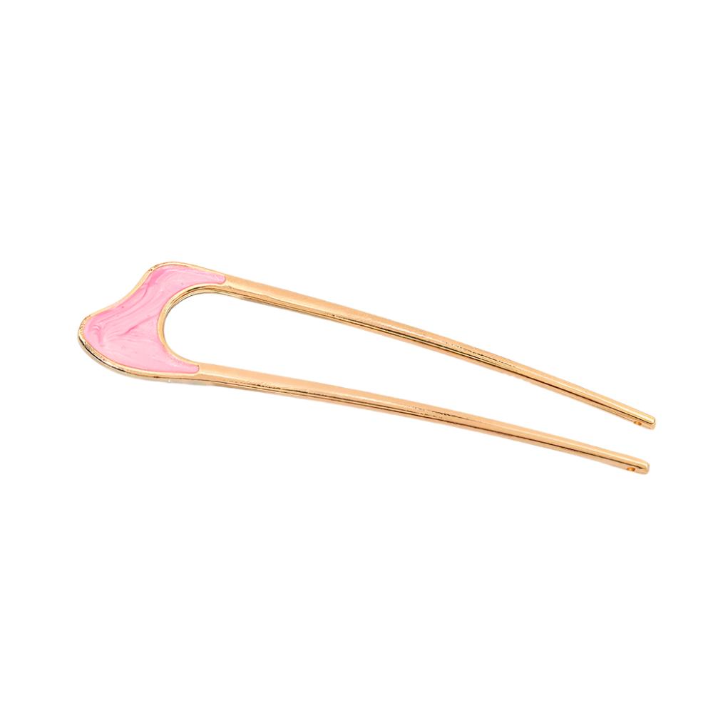 Minimalist U-Shape Alloy Enamel Hairpin