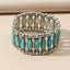 Simple Style Geometric Alloy Inlay Turquoise Women's Bangle