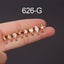 Geometric 316 Stainless Steel Ear Cartilage Rings & Studs with AB Zircon Screw Back