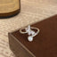 Sweet Heart & Butterfly Enamel Rhinestone Open Ring for Women