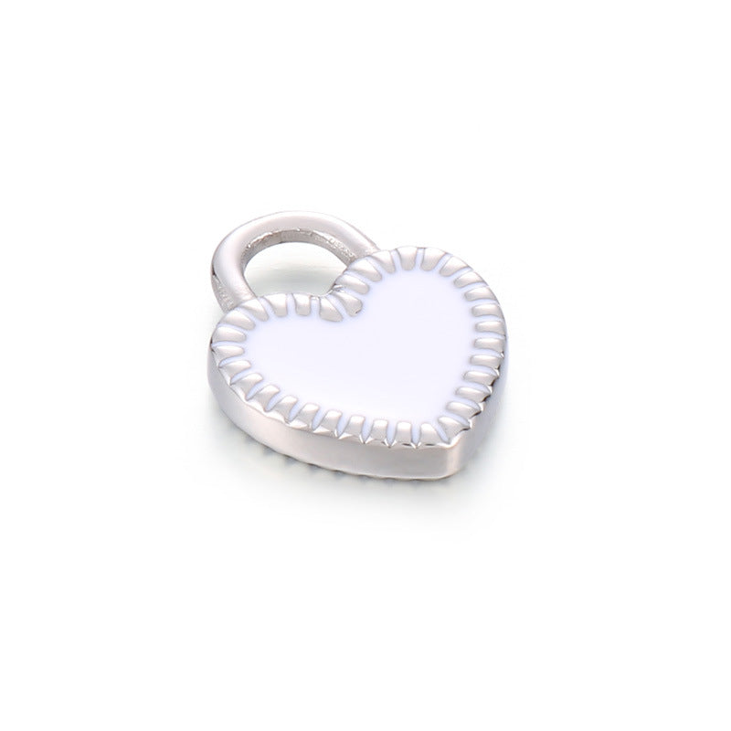 Heart-Shaped Stainless Steel Love Lock Pendant Necklace - Valentine's Day Jewelry Accessories